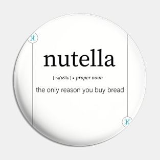 Nutella definition, dictionary art print on new t-shirts Pin