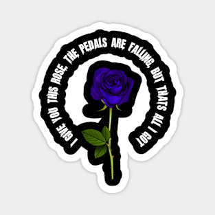 Roses Purple, Back Magnet