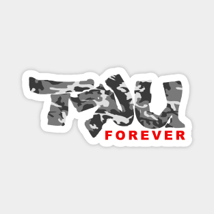 TRU forever grey camo Magnet