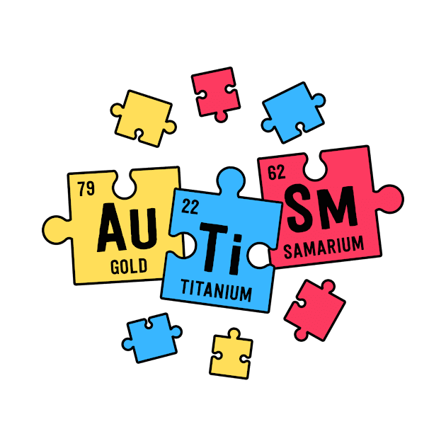 Autism Shirts For Teachers SPED Periodic Table Elements by 14thFloorApparel