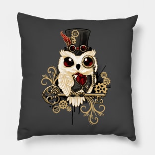Steampunk owl Pillow