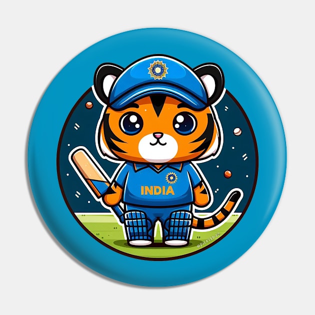 Cricket Tiger Pin by Sketchy