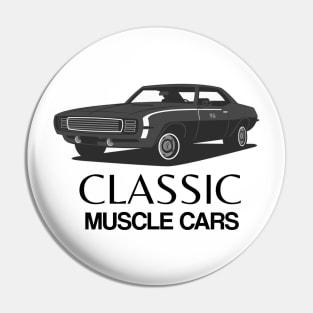 Classic Muscle Cars Black Varient Pin