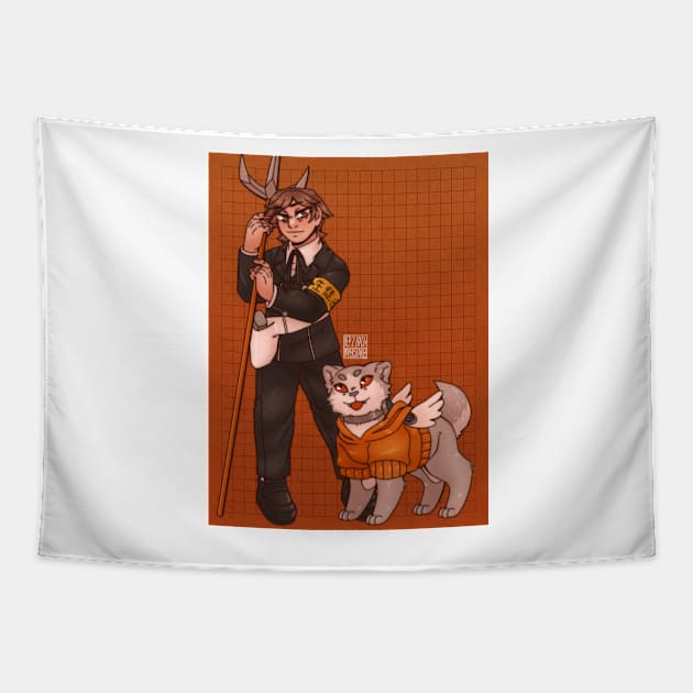 Ken Amada Tapestry by paperstarzz