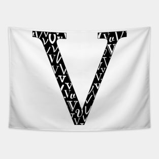 V Filled - Typography Tapestry