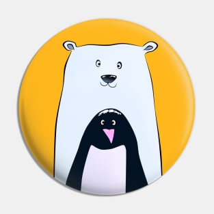 Penguin and Polar Bear Pin