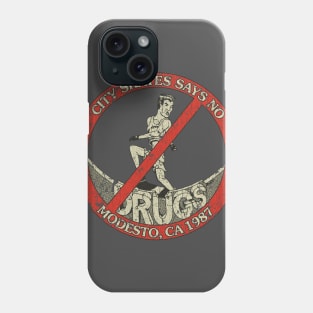 City Skates Says No To Drugs 1987 Phone Case