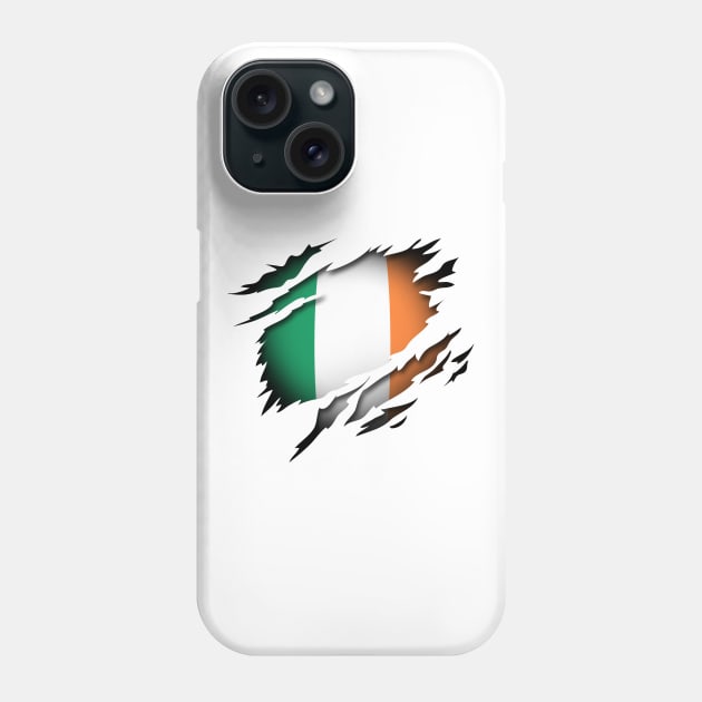 Ireland in the Heart Phone Case by HappyGiftArt