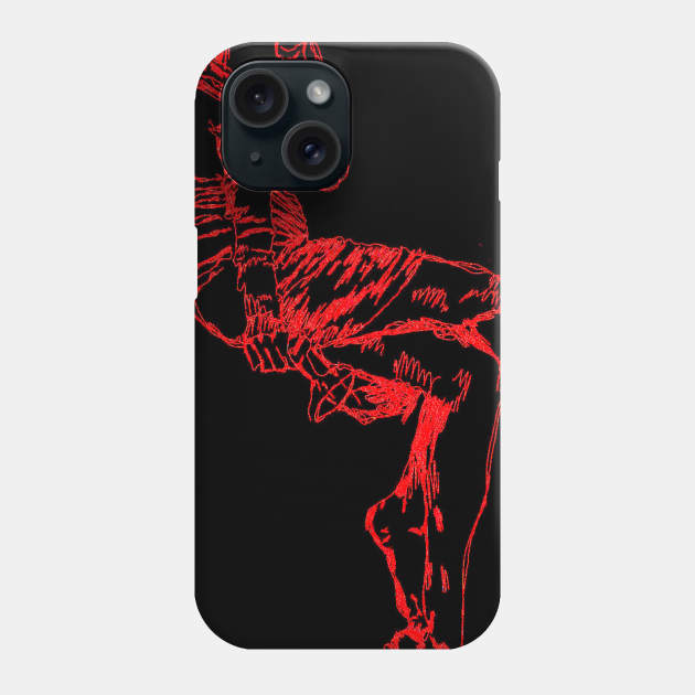 Women in red Phone Case by Anthonie-georges 