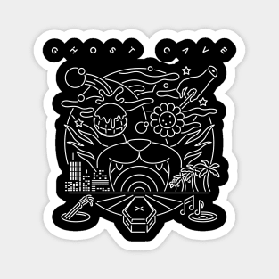 Ghost Cave (white) Magnet