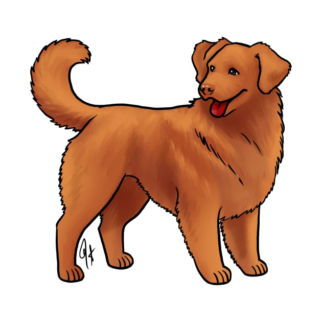 Dog - Nova Scotia Duck Tolling Retriever - Red by Jen's Dogs Custom Gifts and Designs