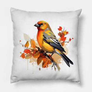 Finch Bird Pillow