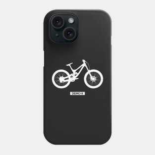 Silhouette of downhill bike. Phone Case