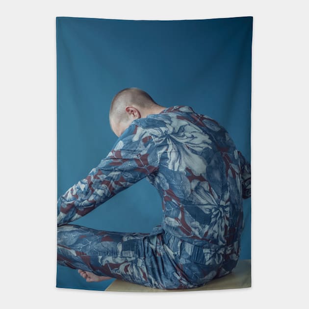 Gray, Blue & Pink - 01 - Fashion Photography Tapestry by DapperTapper