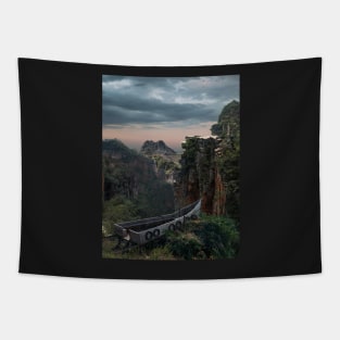 Wrecked Jungle Boat Tapestry