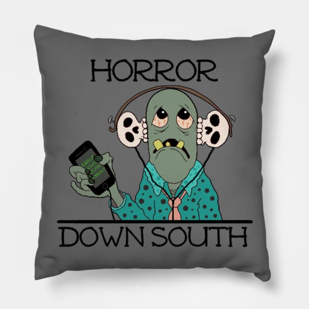 HORROR DOWN SOUTH VERSION 2 Pillow by HorrorDownSouth2018