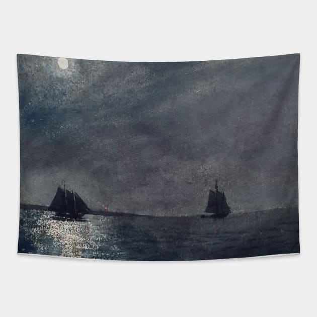 Eastern Point Light by Winslow Homer Tapestry by Classic Art Stall