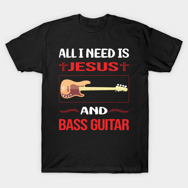 Funny Jesus Bass Guitar - Bass Guitar - T-Shirt