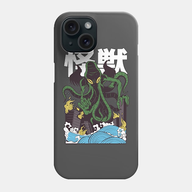 Cthulhu Kaiju Phone Case by Safdesignx