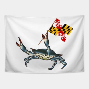 Crabby flag Tapestry