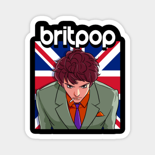 Britpop Mod Suit 90's Pop Rock Guitar Music Lovers Magnet