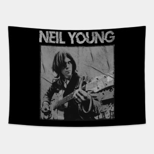 Neil Young Black - Vintage Tapestry