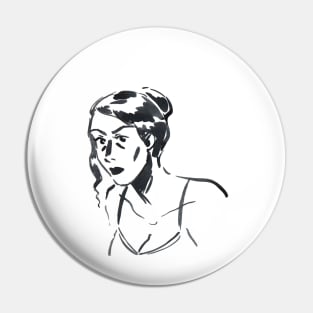 Woman portrait Pin