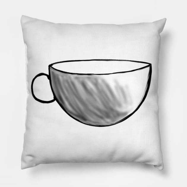 Cup of tea Pillow by Charlotsart