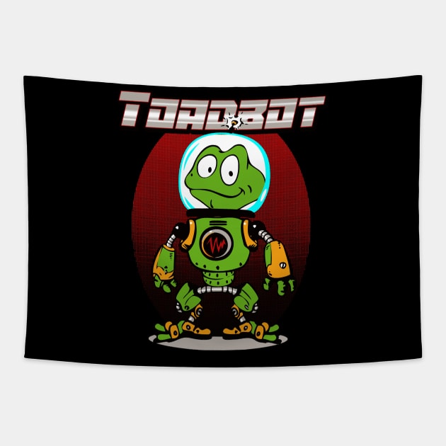 Robot Toad Tapestry by King Stone Designs