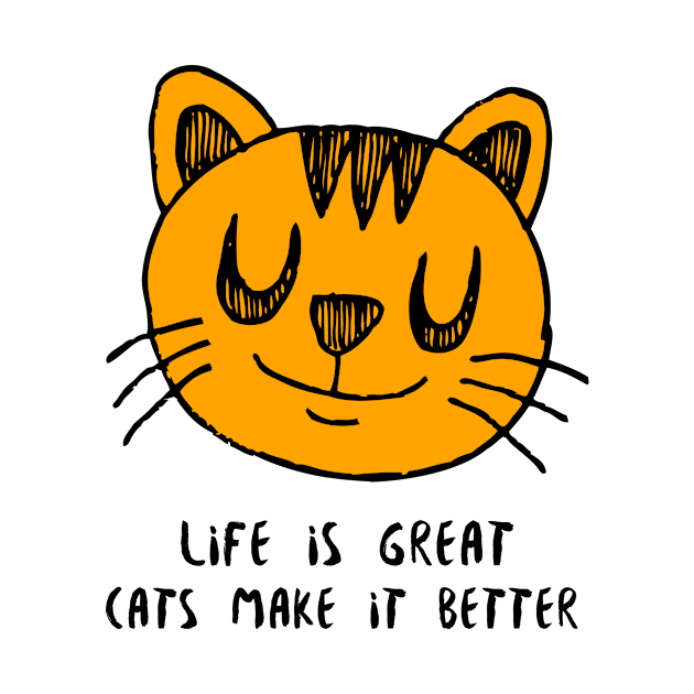 Cats make our lives enjoyable by Purrfect Shop