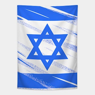 Flag of Israel grunge style Tapestry