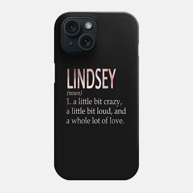 Lindsey Girl Name Definition Phone Case by ThanhNga