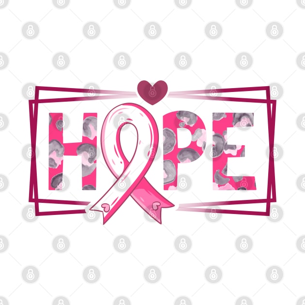 Hope Pink Ribbon Breast Cancer Awareness by MoathZone