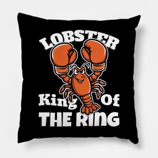 Orange Crusher: Lobster Claims Boxing Throne Pillow