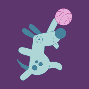 Puppy playing basketball T-Shirt