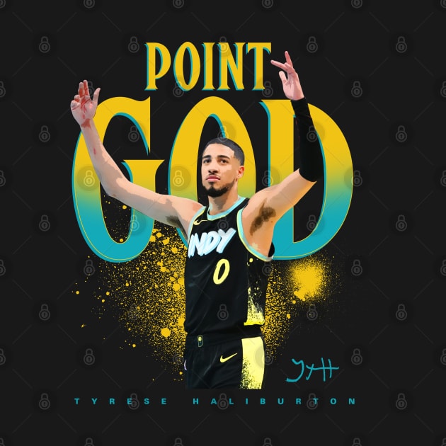 Tyrese Haliburton Point God by Juantamad