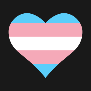 Transgender Flag Heart T-Shirt