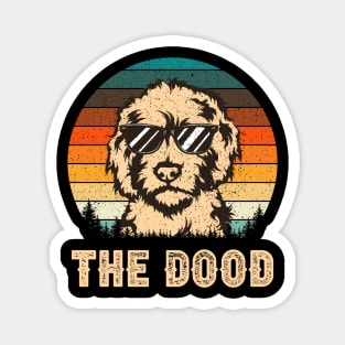 Retro Dood Vintage Goldendoodle Gift Magnet