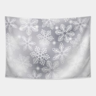 Snowflakes and lights Tapestry