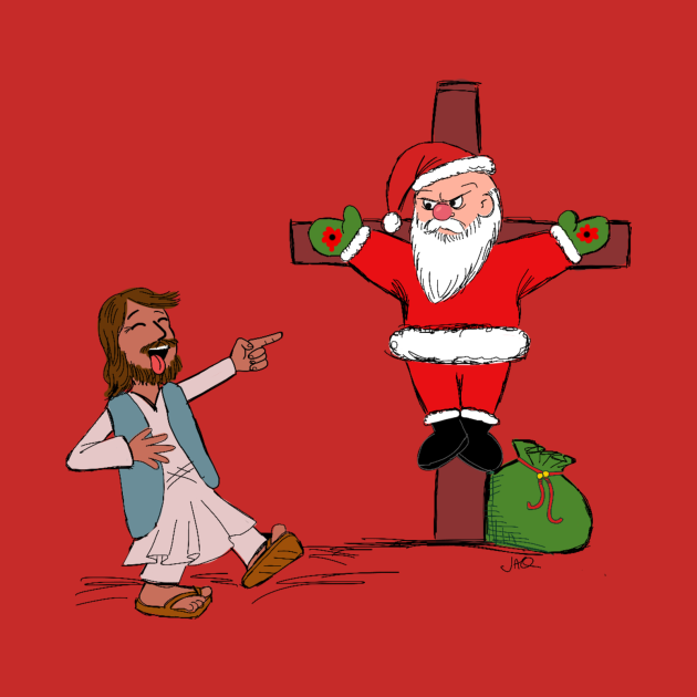 jesus santa joke Jesus Santa Joke TShirt TeePublic