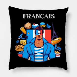 Francais: Mystery Man Pillow