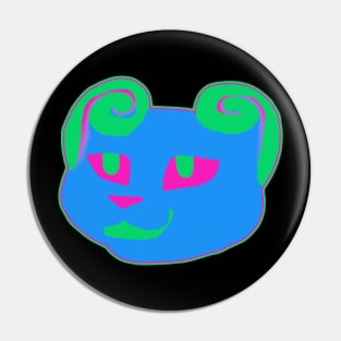 Polysexual pride cat Pin