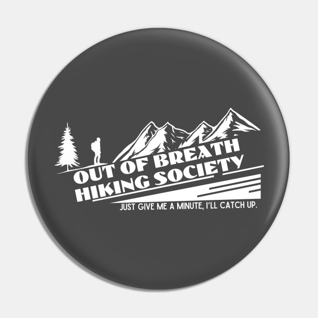 Out of Break Hiking Society Light Pin by capesandrollerskates 