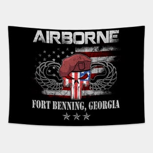 Fort Benning Army Base-Airborne Training-Columbus GA design Tapestry