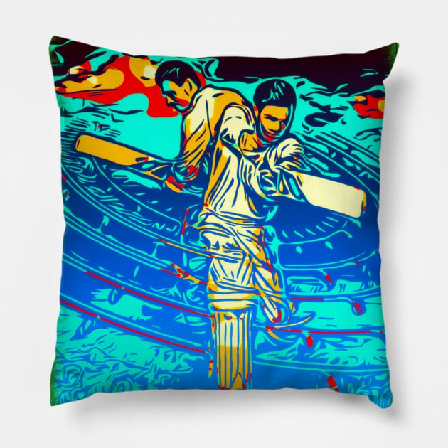 World Cup Cricket Batsman Passion P9 Pillow by FasBytes