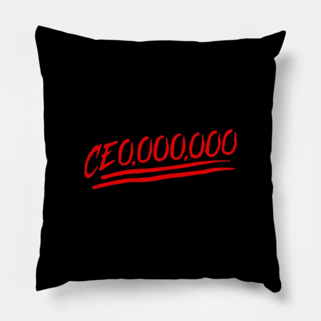 CEO emoji Pillow by undergroundART