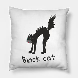 Funny Black cat Pillow