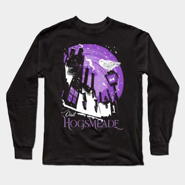Visit Hogsmeade Violet Harry Potter Long Sleeve T Shirt