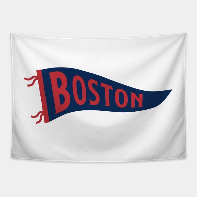 Boston Pennant - White Tapestry by KFig21