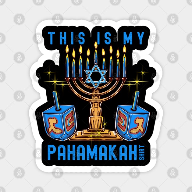 This is my Pajamakah Shirt Funny Jewish Pun Hanukah Magnet by creative